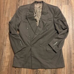 Elegant Gray Double Breasted Blazer